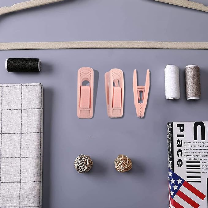 Trgowaul Light Pink Velvet Hangers - Strong Finger Clips for Thin Hangers, Perfect for Suits, Skirts, Pants & Baby Clothes