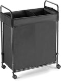 100L Laundry Hamper with Wheels, Rolling Laundry Sorter Cart with Metal Frame and Removable Liner, Dirty Clothes Hampers for Bedroom, Laundry Room, Bathroom