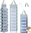 Legging Organizer with 16 Roll Compartments for Yoga Pants, Tank Top, Towel, Underwear, Shirt (Grey)