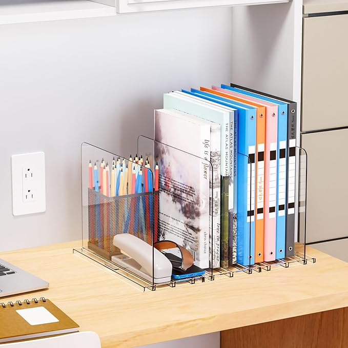 Yieach Clear Acrylic Shelf Dividers for Closet Organization,8 Pack Adjustable Bags,Clutch,Purse Organizer and Storage,Handbag Organizer for Closets,Purse Divider,8.8″ Tall Sweater,Tshirt,Towel Divider