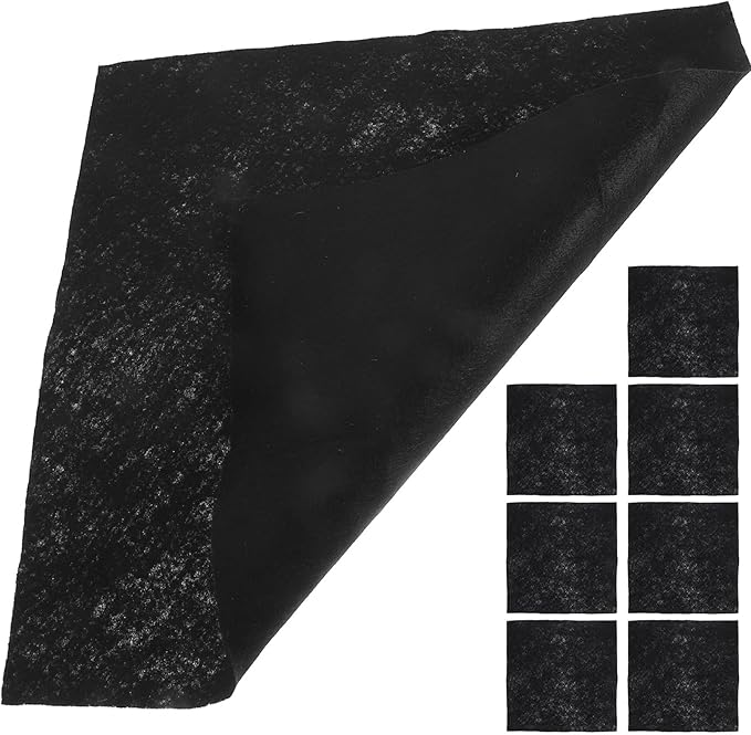 SUPVOX Microfiber Cleaning Cloths 8pcs Pack 30x30cm Black Glass Wiping Cloths Reusable Streak-Free Mirror Towels for Household Dusting and Car Cleaning Supplies