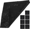 SUPVOX Microfiber Cleaning Cloths 8pcs Pack 30x30cm Black Glass Wiping Cloths Reusable Streak-Free Mirror Towels for Household Dusting and Car Cleaning Supplies