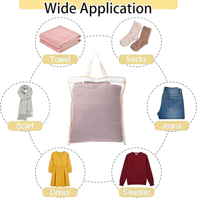 4Pcs Small Mesh Laundry Bags for Delicates Hanging Mini 12 x 10 Inches Durable Lingerie Bags for Washing Machine Wash Laundry Net Bag for Lingerie Underwear Socks Baby Clothes Travel 32x27cm