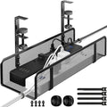 Under Desk Cable Management Tray, Wire Management Desk Cable Organizer Cable Management Box, Cord Organizer Storage for Office, Home