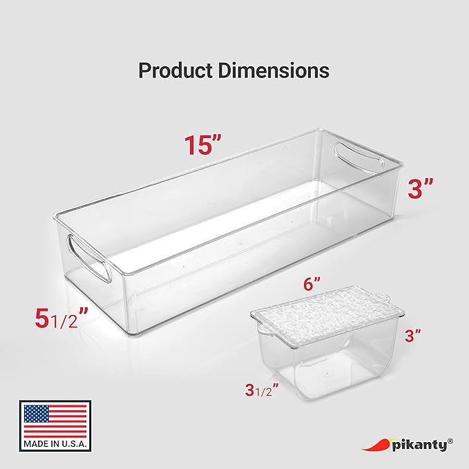 Pikanty - Condiment Server with 4 Removable Containers and Lids - Ideal for Parties, BBQs, and Picnics, Dishwasher Safe, and Made in the USA