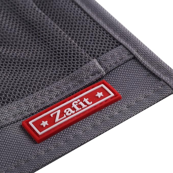 Zafit Bedside Storage Organizer - 6 Pockets, Table Cabinet Caddy for Remotes, Phone, Glasses (Grey)