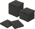 uxcell Felt Furniture Pads, 16Pcs 1.97" x 1.97" Adhesive Backed Felt Non-Slip Anti-Scratch Chair Leg Protectors for Protecting Hardwood Floor, Black