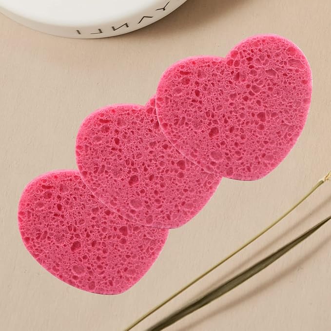 50-Count Facial Sponges Compressed, 100% Natural Cellulose Face Sponge Professional Cosmetic Spa Sponges for Face Cleansing, Exfoliating Mask, Makeup Removal for Travel and Home, Mixed