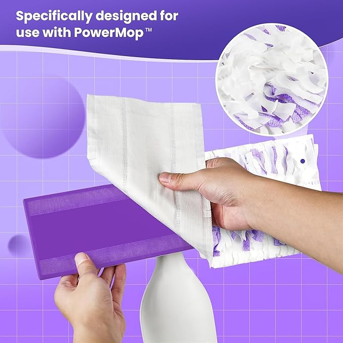 30 Pack Power Mop™ Pad Refills for Swiffer® PowerMop™ Multi-Surface Mop, Powermop™ Multi-Surface Mop Pad Replacement Kit