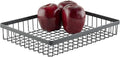 G.E.T. WB-1292-MG Rectangular Metal Storage Wire Basket for Pantry, Produce and More, 9" x 6" x 2"