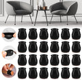 24PCS Upgraded Silicone Chair Leg Floor Protectors for Hardwood Floors, Furniture Sliders for Chair Legs, Felt Bottom Furniture Pads, Anti-Slip Round&Square Cap Covers to Scratch and Reduce Noise