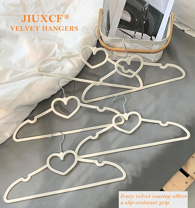 Velvet Hangers 20 Pack, 16" Non Slip Adult Hangers, Slim Clothes Hanger with 360 Degree Swivel Hook - Durable & Cute for Coats, Shirts, Dress (White)