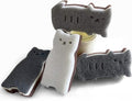 Kitchen Sponges Reusable, Cat Shape Dish Sponge for Washing Dishes, Non Scratch Sponges for Cleaning Dishwashing, Household Scrub Sponge Heavy Duty,4pack