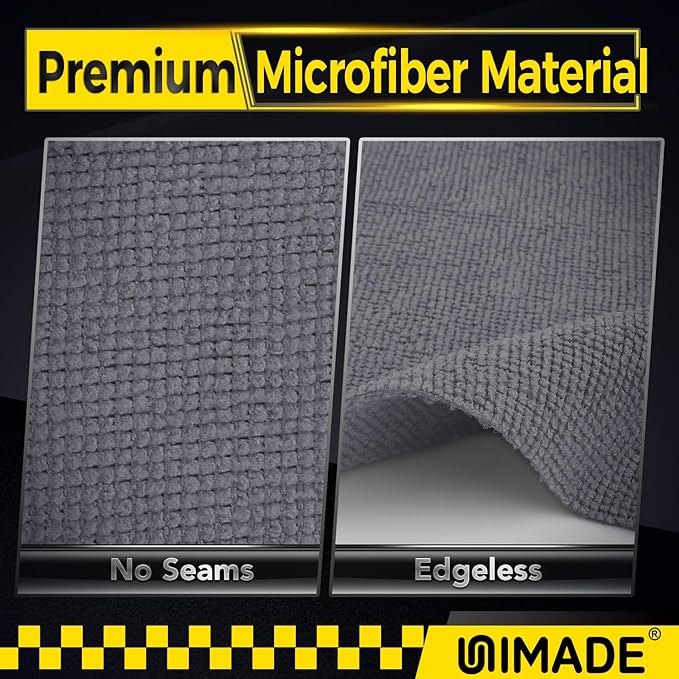 Microfiber Cleaning Cloth, 24 Pack Reusable Microfiber Towels for Cars Lint Free Cleaning Shop Towel Rags for Home Kitchen Automotive Bar Mechanic Restaurant Garage, 11"x 12", Grey