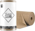 Fantasticlean Microfiber Cleaning Cloth Roll -75 Pack, Tear Away Microfiber Towels, 12" x 12", Reusable, Washable, Scratch Free, Ultra Absorbent for All-Around Cleaning Supplies (TAN)