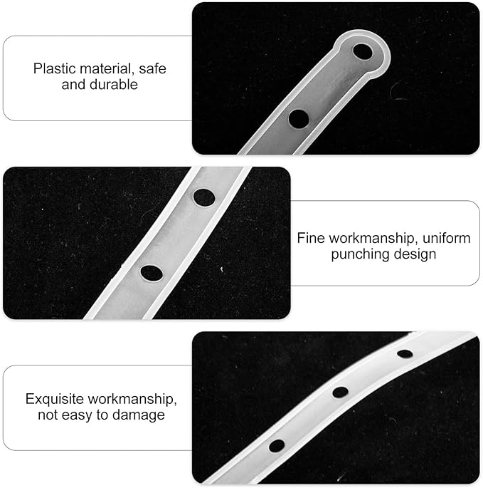 Zerodeko 60pcs Non- Plastic Hanger Strips Closet Organizer Connection Strips for Coats Pants Clothes Space Saving Hanger Connectors for Efficient Storage