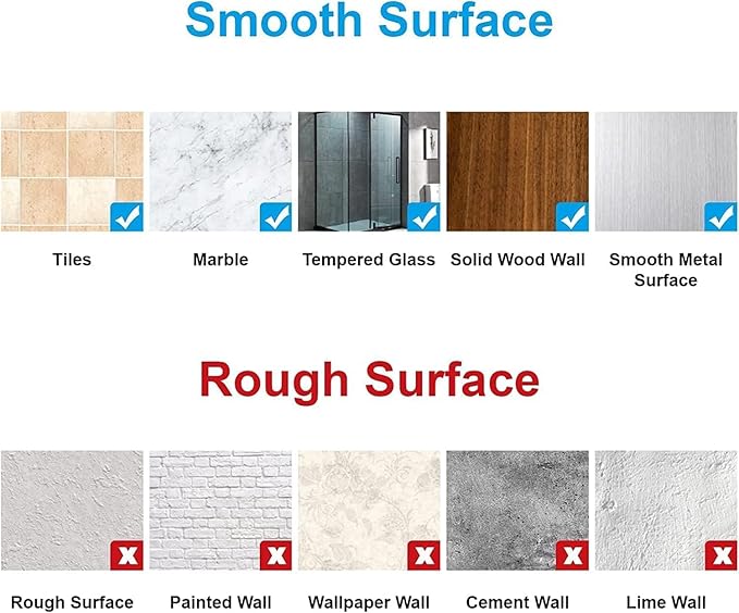 8PCS Shower Caddy Adhesive Replacement Shower Shelves Adhesive Strip Pad Organizer Sticker Replacement Bathroom Heavy Duty Wall Mount Strong Sticky No Drilling Strong Transparent