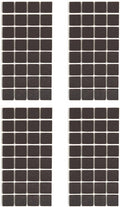 Furnigear Non Slip Furniture Pads - Self Adhesive Rubber Anti Skid Pads Grippers Rubber Chair Feet Furniture Pads for Hardwood Floors -Protectors for Furniture Table Legs Anti Slip 128 Pcs 3/4" Square