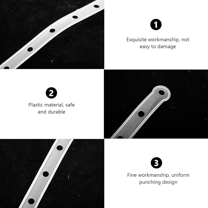 Zerodeko 60pcs Non- Plastic Hanger Strips Closet Organizer Connection Strips for Coats Pants Clothes Space Saving Hanger Connectors for Efficient Storage