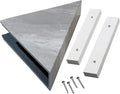 Palisade Vinyl Waterproof Corner Shower Shelf in Smoky Sky/Urban Slope