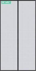 DOOREASY Magnetic Screen Door Size 38" x 83", Heavy Duty Mesh Net Closure with Magnets, Reinforced Polyester Full Frame Door Curtain, Fit Door Size 36 x 82 inch