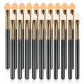 20Pcs Professional Eyeshadow Applicators Sponge Tip Reusable Women Blendable Foam Makeup Eye Shadow Brush Applicator Sticks Set Washable