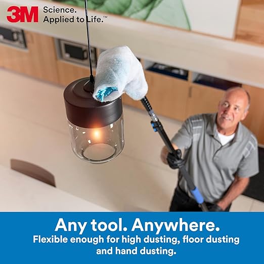 3M Easy Trap Sweep and Dust Sheets, 2 Rolls of 250 5" x 6" Sheets (500 Sheets), Disposable Easy Sweep Floor Duster, Picks Up 8x More Dirt, Dust, Sand, Hair, Works on Dry or Wet Surfaces, 55655W