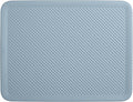 Superio Ribbed Collection Lid for Decorative Plastic Basket Open Home Storage Bins Organizer Baskets, Large Blue - for Organizing Closet Storage Bins for Shelves Drawer Shelf 15/22 Liter