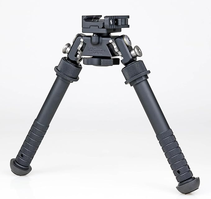 Accu-Shot Atlas Bipod BT46-LW17 PSR with ADM 170-S Lever Plus USA Flag Patch and Jestik Microfiber Cleaning Cloth