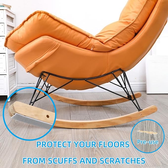 Furnigear Felt Strips with Adhesive Backing Heavy Duty Cuttable Felt Tape Roll Furniture Pads for Chair Legs - Protecting Hardwood Floors, Chair Wall Protector (White, 80 x 0.5 x 0.14 Inch)