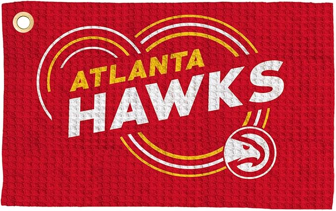 Northwest NBA Golf Towel – Official Licensed Microfiber Waffle Fabric, Absorbent 16x25 in Club Cleaning Accessory