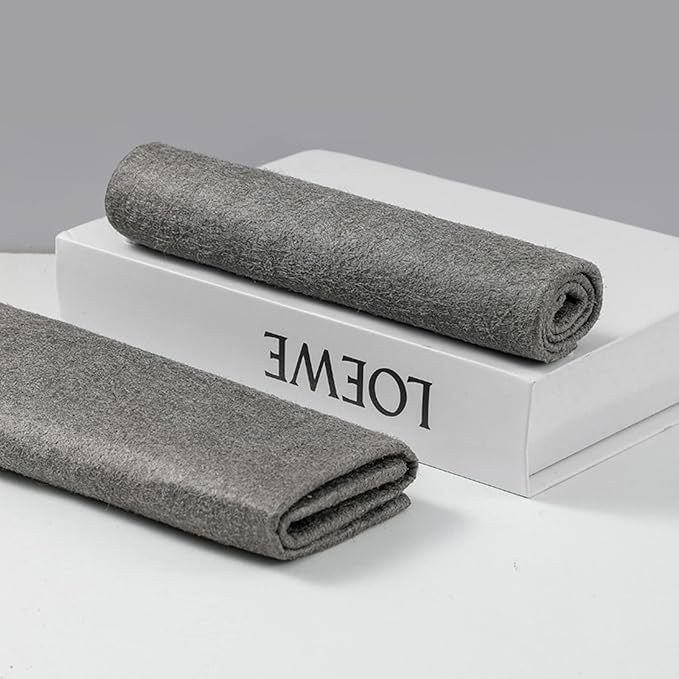 10PCS Thickened Magic Cleaning Cloth,Bsorbent Magic Cleaning Glass Cloth,Reuseable Streak Free Magic Fiber Microfiber Cleaning Cloth for Kitchen, Window, Glass, Cars (Grey)