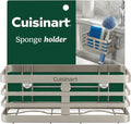Cuisinart Sponge Holder for Kitchen Sink—Metal Sink Caddy with Triple Suction Cups, Kitchen Sink Organizer, Organization and Storage for Sponges, Brushes, Soap & Cleaning Accessories