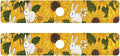 Autumn Sunflower and Cute Rabbit Kitchen Sink Splash Guard Sink Faucet Mat Faucet Handle Drip Catcher Drain Mats for Kitchen Bathroom Countertop Absorbent Dish Drying Pad 2Pack 30x5.4IN