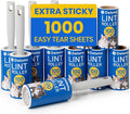 DELOMO Lint Roller 1,000 Sheets (5 Rollers + 5 Refills) - Lint Rollers for Pet Hair Extra Sticky, Mega Value Pet Hair Removal Tool for Clothes/Couch/Furniture/Car - Ideal Home Gift for Pet Owners