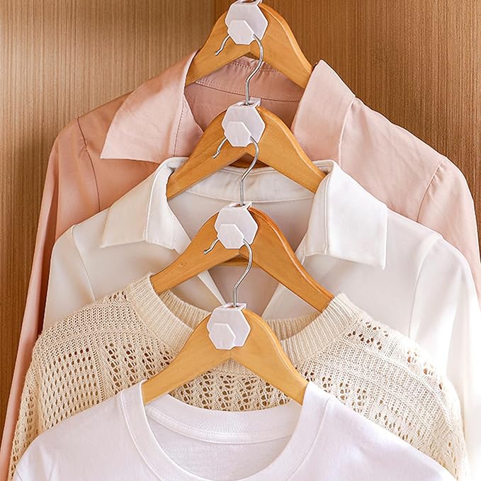 Space Saving Closet Hanger Connectors Sturdy Overlapping Hook for Wardrobe Organization Hanger Connectors Hook