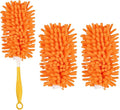 Reusable Duster Pads Compatible with Swiffer Duster, Washable 360 Dusters Heavy Duty Refills, Microfiber Dusters Refills for Swiffer 3ft 6ft Extended Handle, 2 Pack (Handle is Not Included)