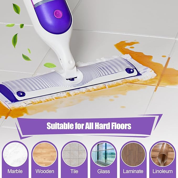 32 Pack Disposable Power Mop Pads for Swiffer PowerMop, 5X Power Mop Refills for Cleaning, 14-Layer Unscented Thickened Multi-Surface Replacement Mopping Pads Refills for Floor Cleaning