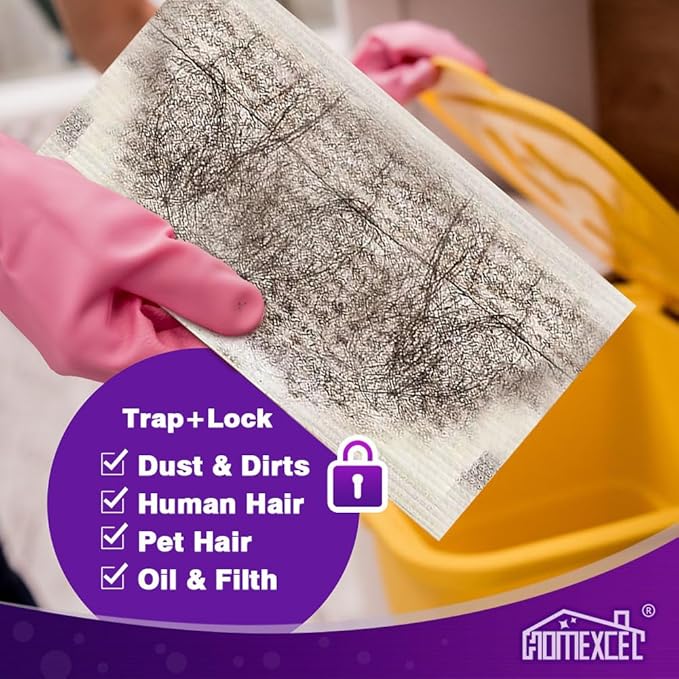 HOMEXCEL Multi-Layer Dry Floor Mop Pads Refills Compatible with Swiffer Wet Jet-All Purpose Multi Surface Floor Cleaner Spray Mop Pads Replacement for Hardwood Floor,32 Count