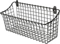 Wall Mounted Iron Spice Rack – Large Grey Painted Kitchen Wall Shelf & Seasoning Organizer for Jars, Condiments & Spices – 40cm W × 14cm D × 18.5cm H Floating Pantry Storage Rack with Screw Mount