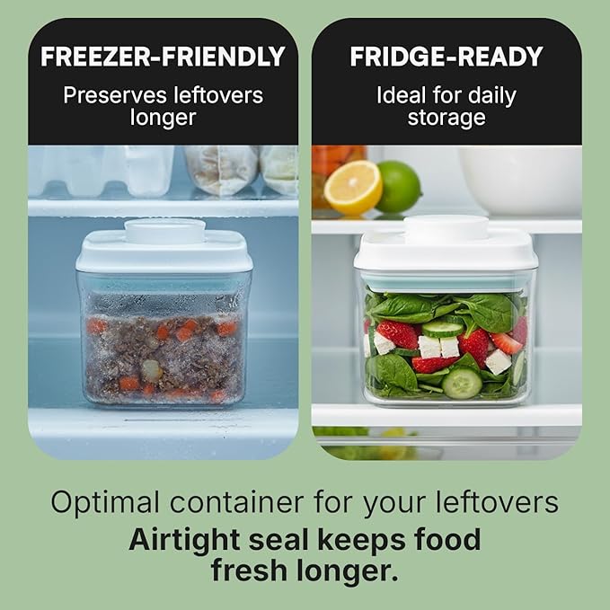 Bop Top | Airtight Meal Prep Containers with Lids | Food Storage Container Sets | Snack and Overnight Oats Fridge Organizer | Pantry and Kitchen Organization