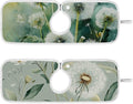 Sink Faucet Absorbing Mat Kitchen Sink Splash Guard Splash Faucet Drip Catcher for Bar RV Bathroom 2PCS 14.9x5.5in Sage Green Dandelion