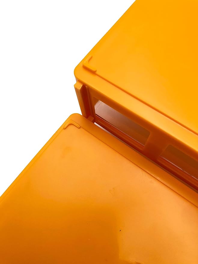 Stackable Storage Drawers Set of 20, Plastic Drawers Organizer for Small Parts Screw Craft Organizer, Mini Drawer Organizer with Dividers and Paper Labels(ORANGE)