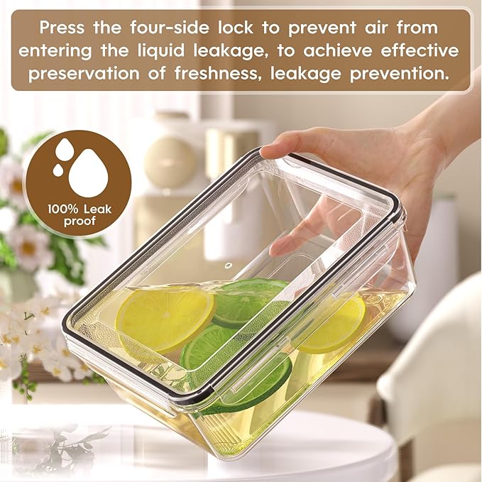 50 PCS Food Storage Containers with Lids Airtight (25 Containers & 25 Lids), 100% Leak Proof Meal Prep Container for Kitchen, BPA-Free Plastic(Polypropylene5), Microwave/Dishwasher Safe, Labels & Pen