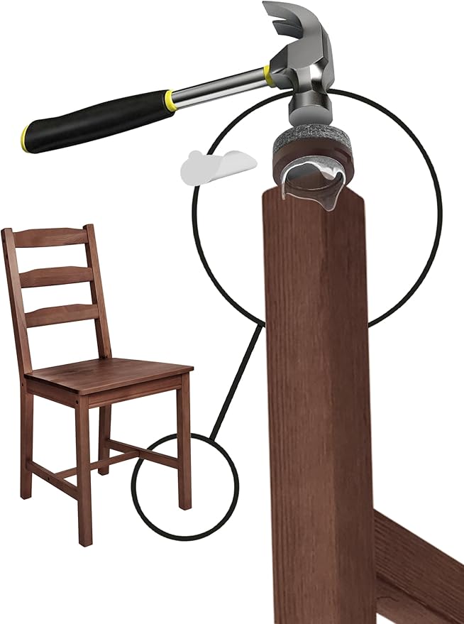Slipstick GorillaFelt 3/4 Inch Chair Leg Floor Protectors/Felt Glides (Set of 16) Tap On Felt Furniture Pads Guaranteed to Stay On, Round Sliders, CB240-16