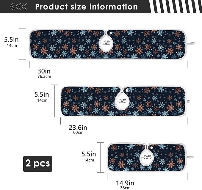 2 Pack Faucet Splash Catcher Orange Snowflake Sink Mat for Faucet Absorbent Kitchen Splash Guard Drip Catcher for Farmhouse Barthroom Bar, S
