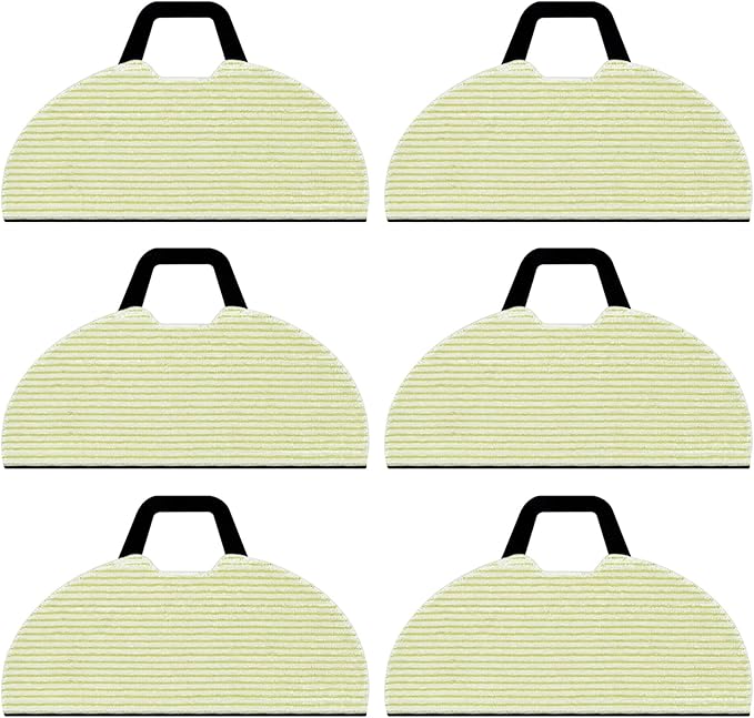 6 Pack Vacmop Replacement Pads Compatible with Shark RV2610WA AV2610WA AV2620WA AV2630WA RV2410WD Matrix Plus AI Ultra 2-in-1 Robot Vacuum,Reusable Mop Vac Pads Refills,Washable Microfiber Soft Pads
