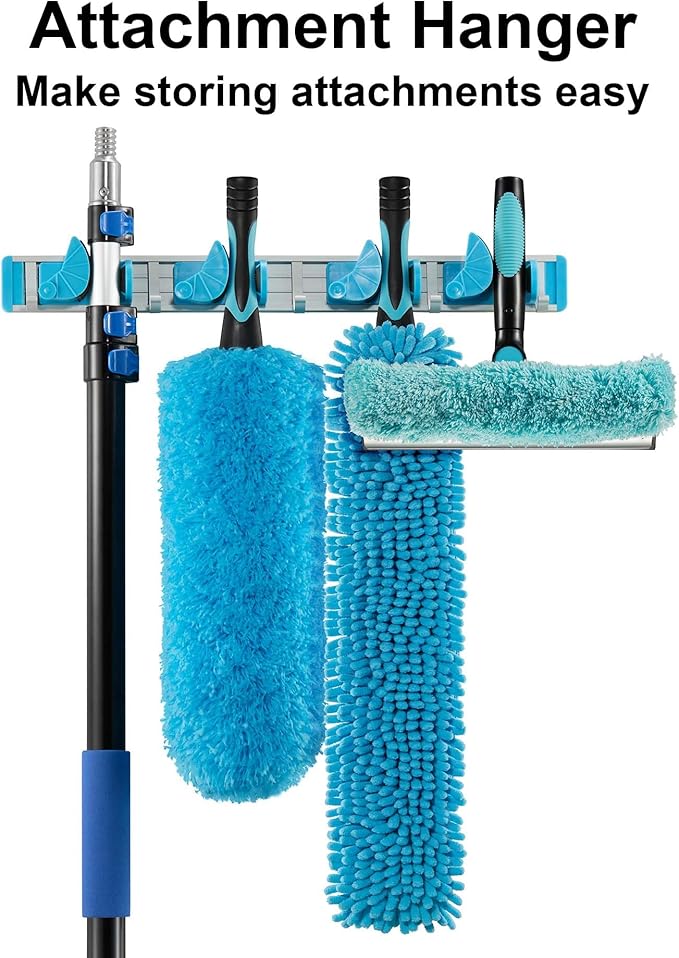 16 Foot High Reach 4.5-to-8ft Long Duster for High Ceilings Fan Cleaner with Sturdy Lightweight Extension Pole