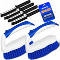 Scrub Brush - 6 Pack, Scrub Brushes for Cleaning, Heavy-Duty Scrub Brush, Stiff Bristles Cleaning Brush, for Kitchen, Bathtub, Floor and Wall Surfaces, Blue
