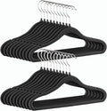 GoodtoU Kids Velvet Hangers Baby Hangers Black Infant Hanger for Closet Non Slip Children Hanger